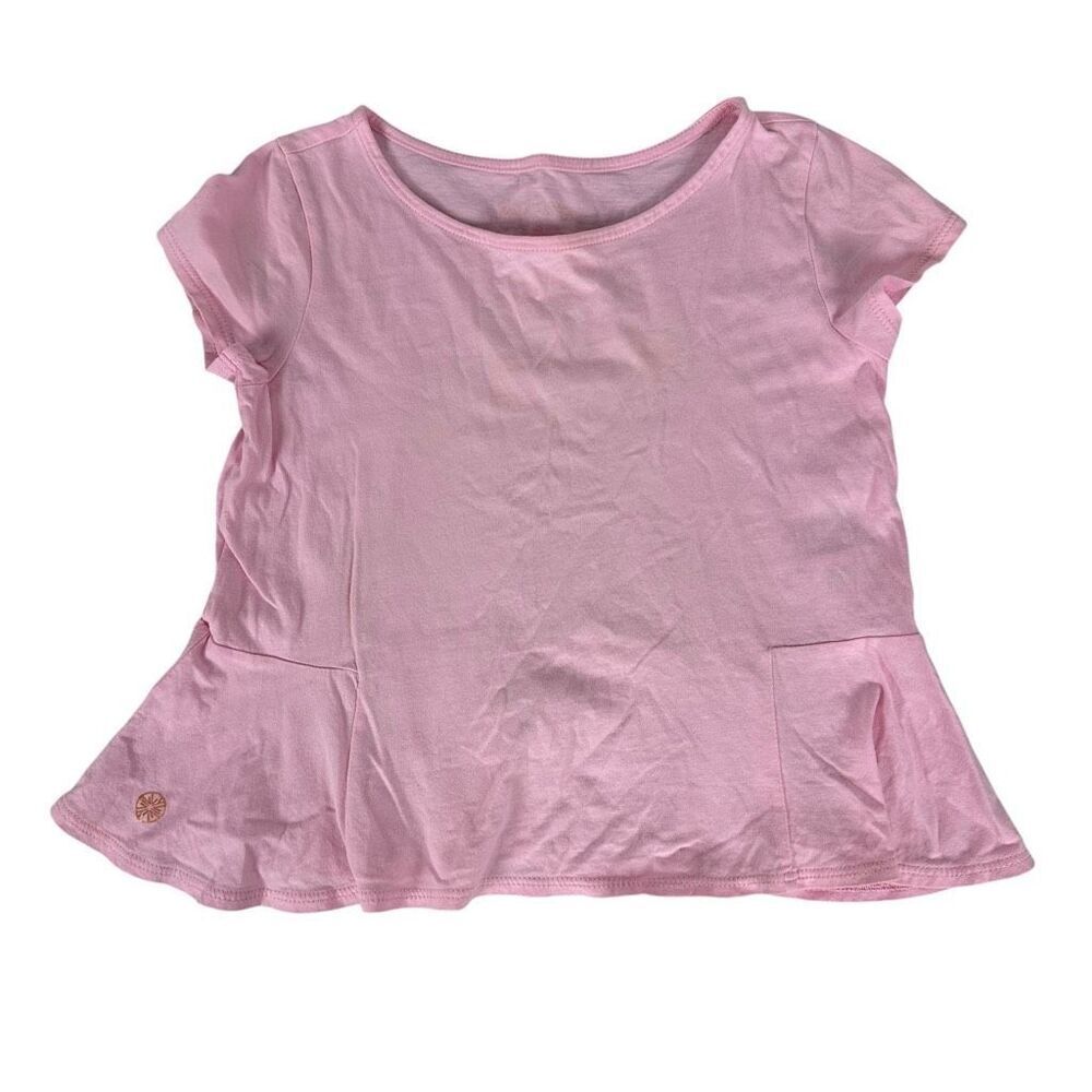 Lilly Pulitzer Girls Small 4-5 Sondra Peplum Top in Pink
